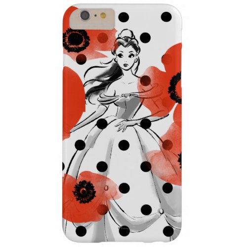Belle With Poppies and Polka Dots Barely There iPhone 6 Plus Case