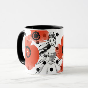 Belle With Poppies and Polka Dots Mug