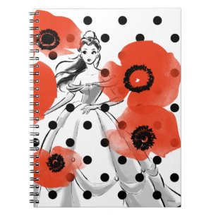 Belle With Poppies and Polka Dots Notebook