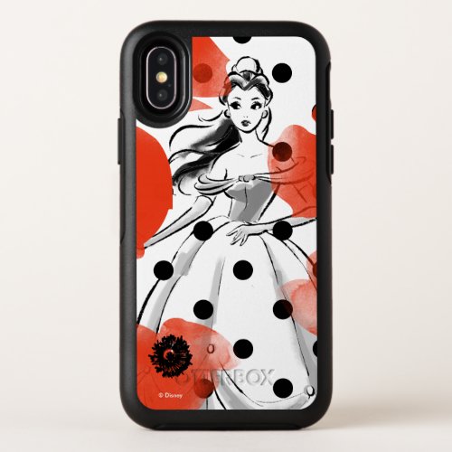 Belle With Poppies and Polka Dots OtterBox Symmetry iPhone X Case