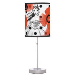 Belle With Poppies and Polka Dots Table Lamp