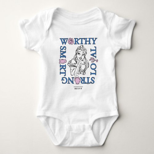 Belle  Worthy Loyal Strong Smart Baby Bodysuit