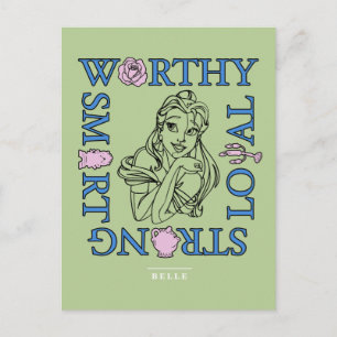 Belle Worthy Loyal Strong Smart Postcard