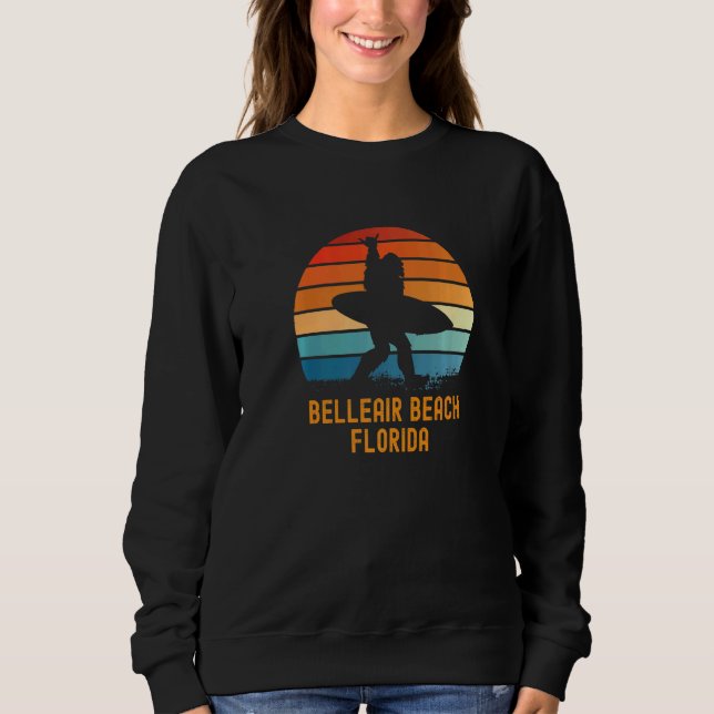 Belleair Beach  Florida Sasquatch Souvenir Sweatshirt (Front)