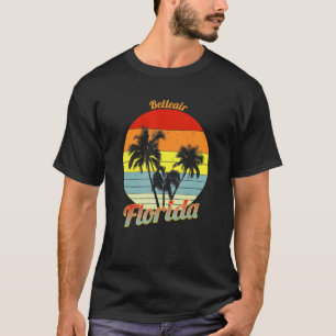 Belleair Florida Retro Tropical Palm Trees Vacatio T-Shirt