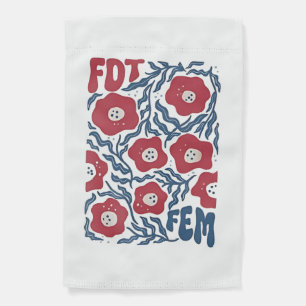 Bellelement Boho Style Floral FDT Anti-Trump  Garden Flag