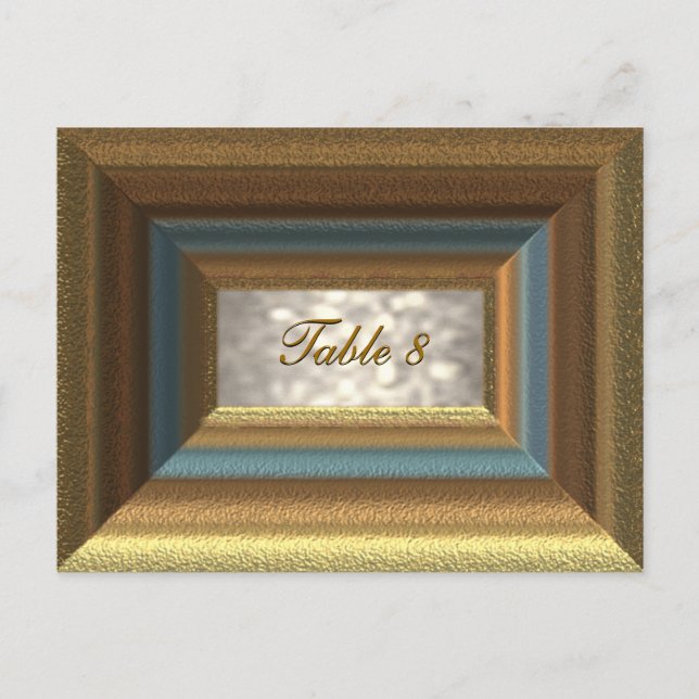 Bellemare Table Number Card (Front)