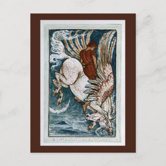 Bellerophon on Pegasus Postcard