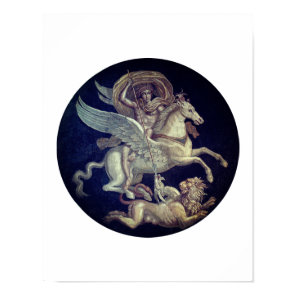 Bellerophon on Pegasus Poster