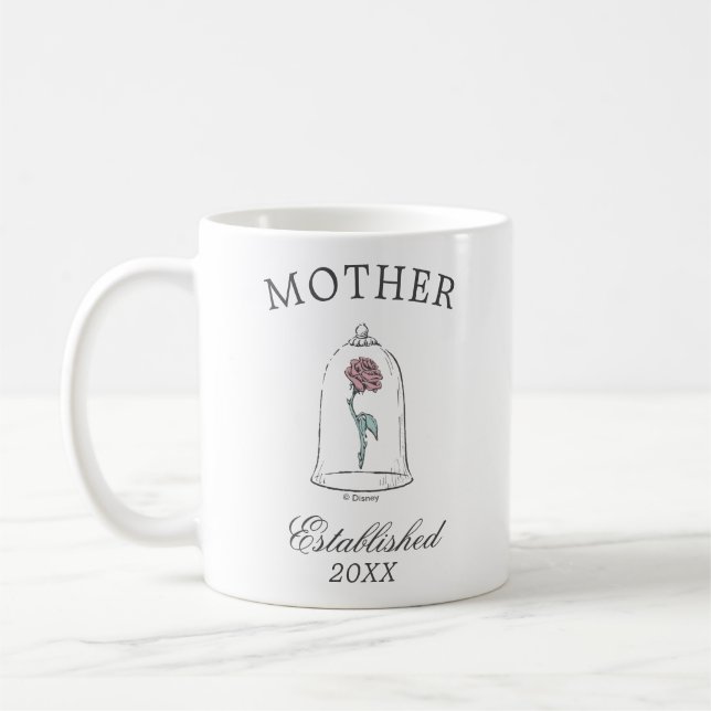 Belle's Enchanted Rose Shower Mother Coffee Mug (Left)