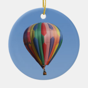BelleStar Hot Air Balloon Christmas Ceramic Ornament