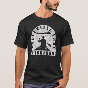 Belleville Lake Canoeing Michigan T-Shirt