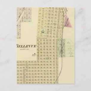 Bellevue and La Platte, Nebraska Postcard