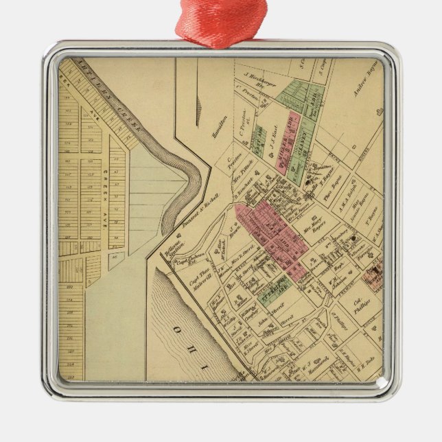 Bellevue Borough Metal Ornament (Front)