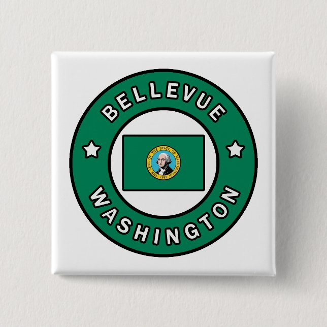Bellevue Washington Button (Front)