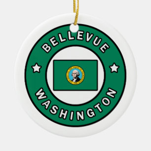 Bellevue Washington Ceramic Ornament