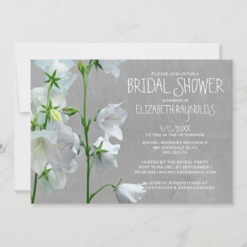 Bellflower Bridal Shower Invitations by topinvitations at Zazzle