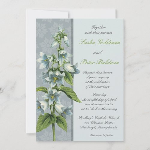 Bellflower Floral Wedding Invitation
