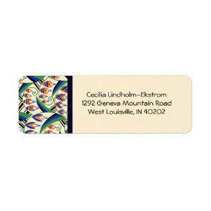 BELLFLOWER in original Art Deco colors Label