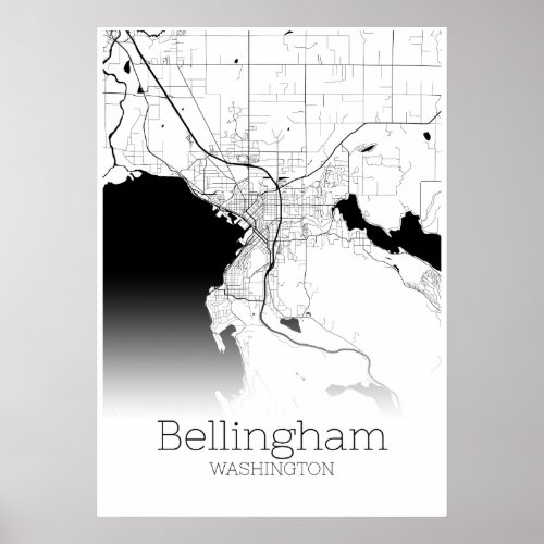 Bellingham Map _ Washington _ City Map Poster