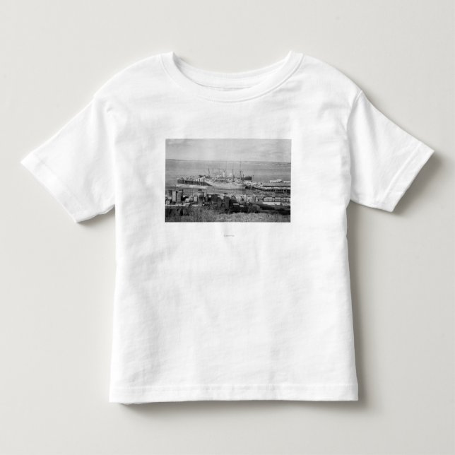 Bellingham, WA Docks View of Lumber Ships Toddler T-shirt (Front)