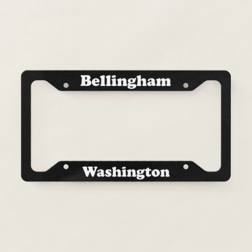 Bellingham WA License Plate Frame