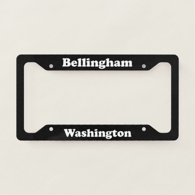 Bellingham WA License Plate Frame (Front)
