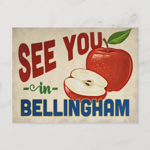 Bellingham Washington Apple _ Vintage Travel Postcard