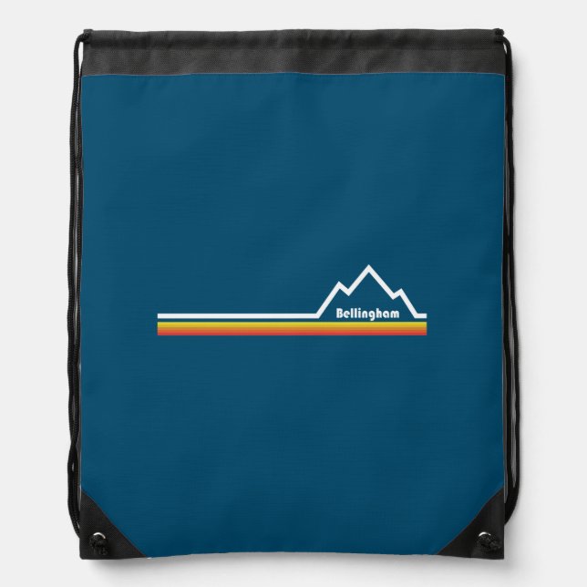 Bellingham, Washington Drawstring Bag (Front)