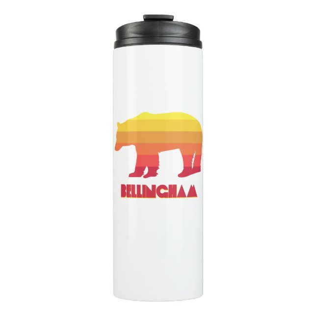 Bellingham Washington Rainbow Bear Thermal Tumbler (Front)