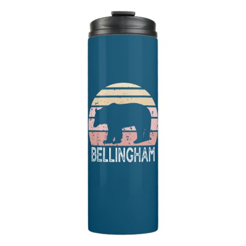 Bellingham Washington Retro Bear Thermal Tumbler