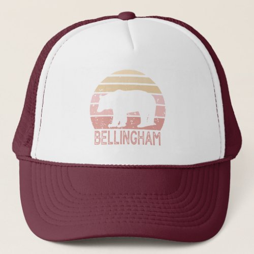Bellingham Washington Retro Bear Trucker Hat