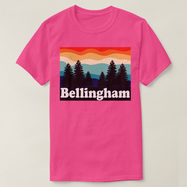 Bellingham Washington Retro T-Shirt (Design Front)