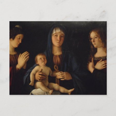 Bellini Madonna In Venice Postcard