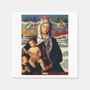 Bellini’s Virgin and Child High-Fidelity Fine Art Napkins