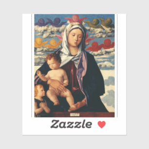 Bellini’s Virgin and Child High-Fidelity Fine Art Sticker