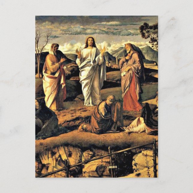Bellini: Transfiguration of Christ Postcard (Front)