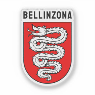Bellinzona coat of arms, Switzerland Sticker