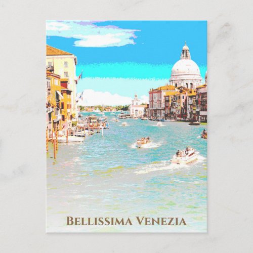  Bellissima _ Italian Language Venice Venezia Postcard