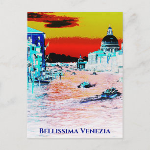 *~* Bellissima Italian Language , Venice Venezia Postcard