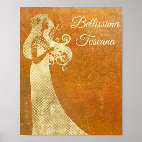  Bellissima Toscana  Italian Language Tuscany Poster