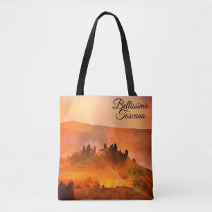 *~* Bellissima Toscana Tuscany Italian Language Tote Bag