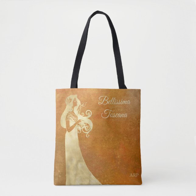 *~* Bellissima Toscana Tuscany  Italian Language Tote Bag (Front)