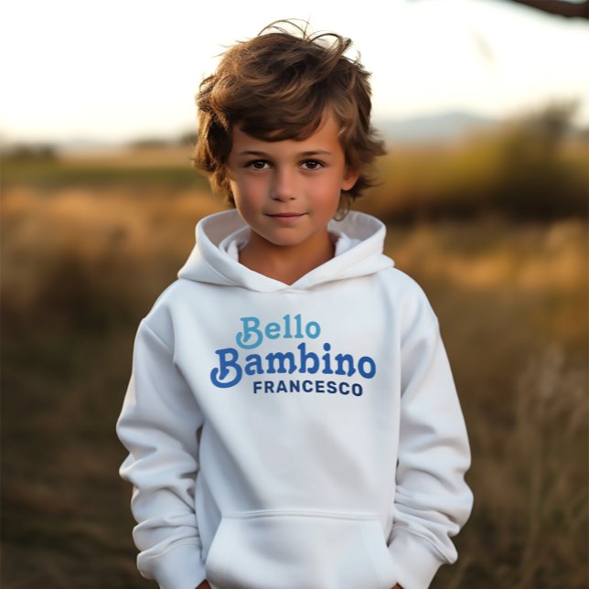 Bello Bambino Cute Italian Boys Kids design Hoodie (Creator Uploaded)