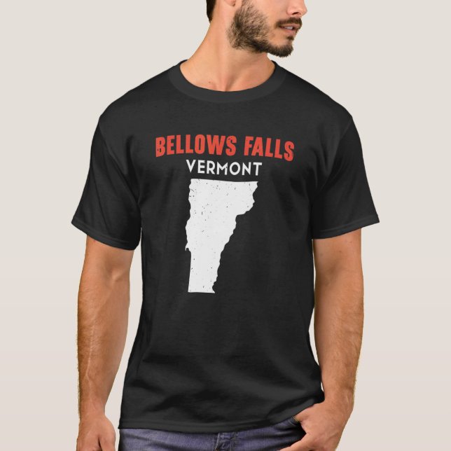 Bellows Falls Vermont USA State America Travel Ver T-Shirt (Front)