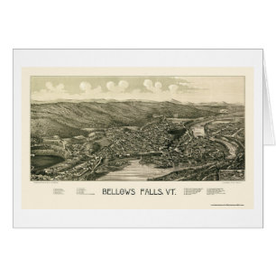 Bellows Falls, VT Panoramic Map - 1880