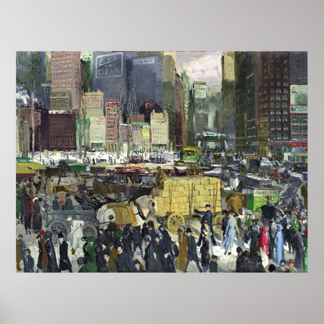 Bellows - New York, famous painting, Poster (Front)