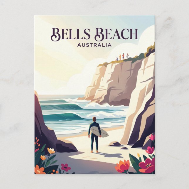 Bells Beach Australia Postcard (Front)