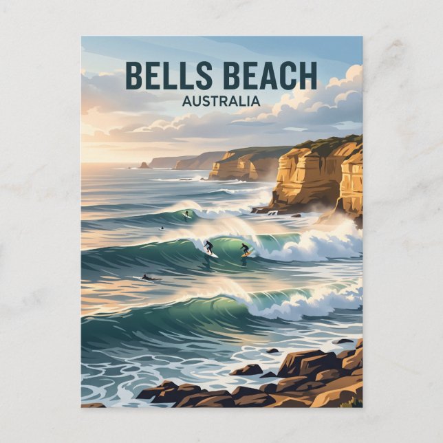 Bells Beach Australia Postcard (Front)