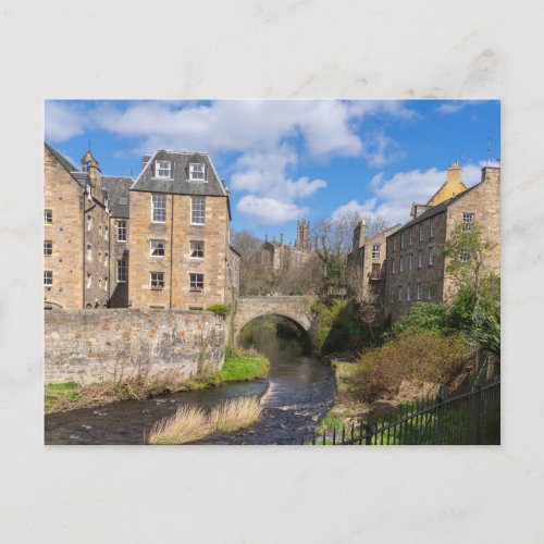 Bells Brae bridge in Dean Village Edinburgh Postcard